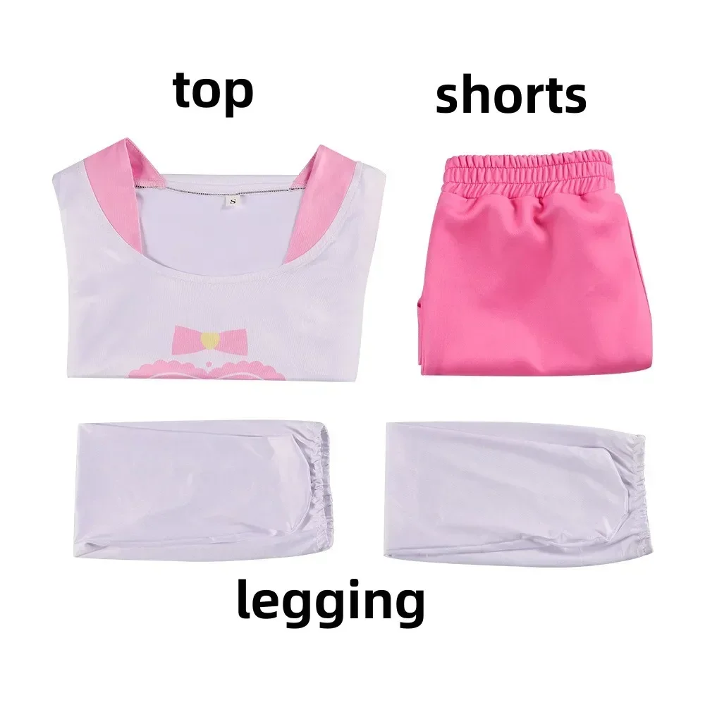 Anime Pripara Hojo Sophy Manaka Laala Cosplay Costume SoLaMi SMILE T-shirt Pink Shorts Uniform Woman Kawaii Carnival Party Suit