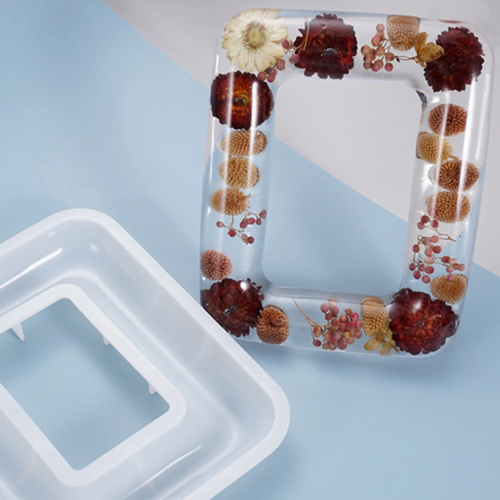 

DIY Photo Frame Mold Silicone Flexible High Transparency Crafts Tray Table Supplies Jewelry Making Accessories Kit