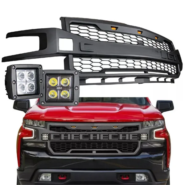 

LED Chevrolet Silverado 1500 2019-2022 Faros Parrilla Car Grills for Accessories 4X4