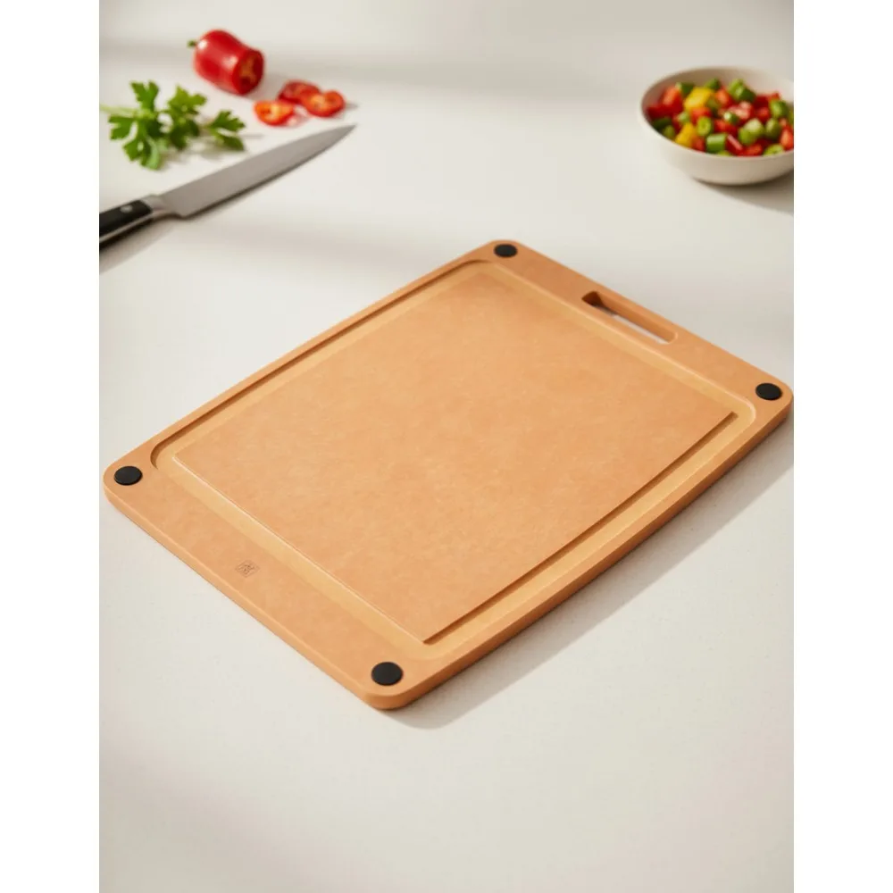 

Нескользящая разделочная доска из натурального растительного волокна 17x13 дюймов — прочная кухонная доска для домашнего приготовления пищи