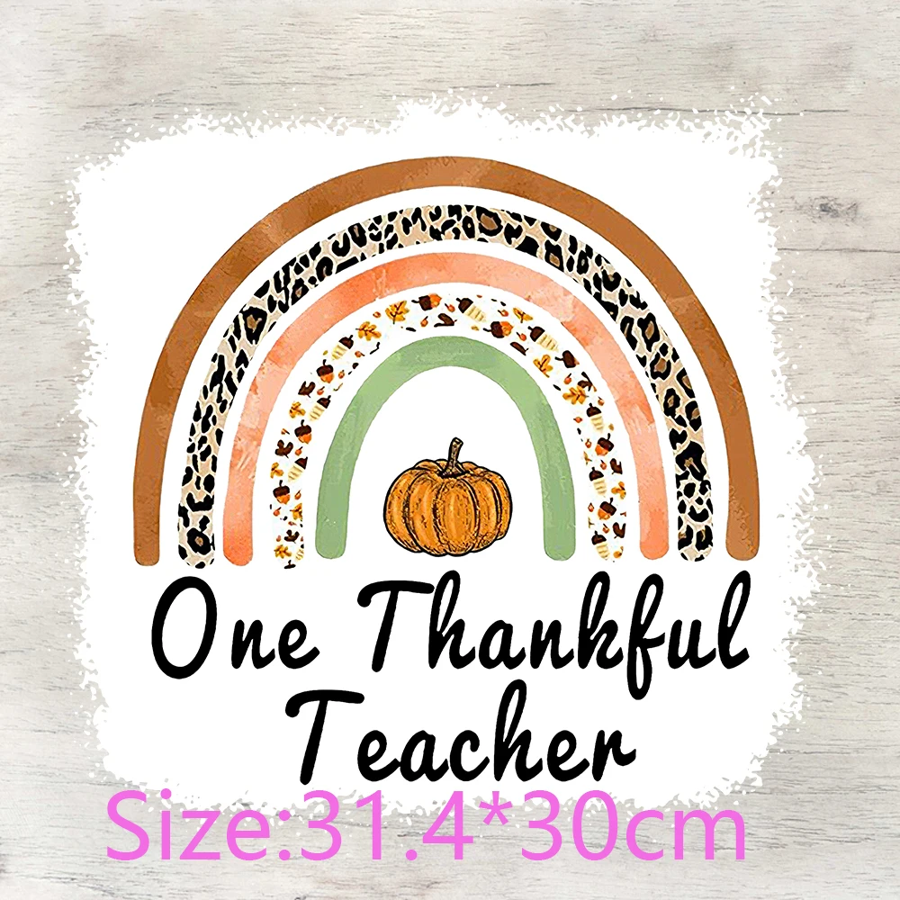 Ready to Press Transfers Thanksgiving Turkey Teacher Pumpkin  Holiday Funny Sayings Full Color DTF t-shirt heat transfer