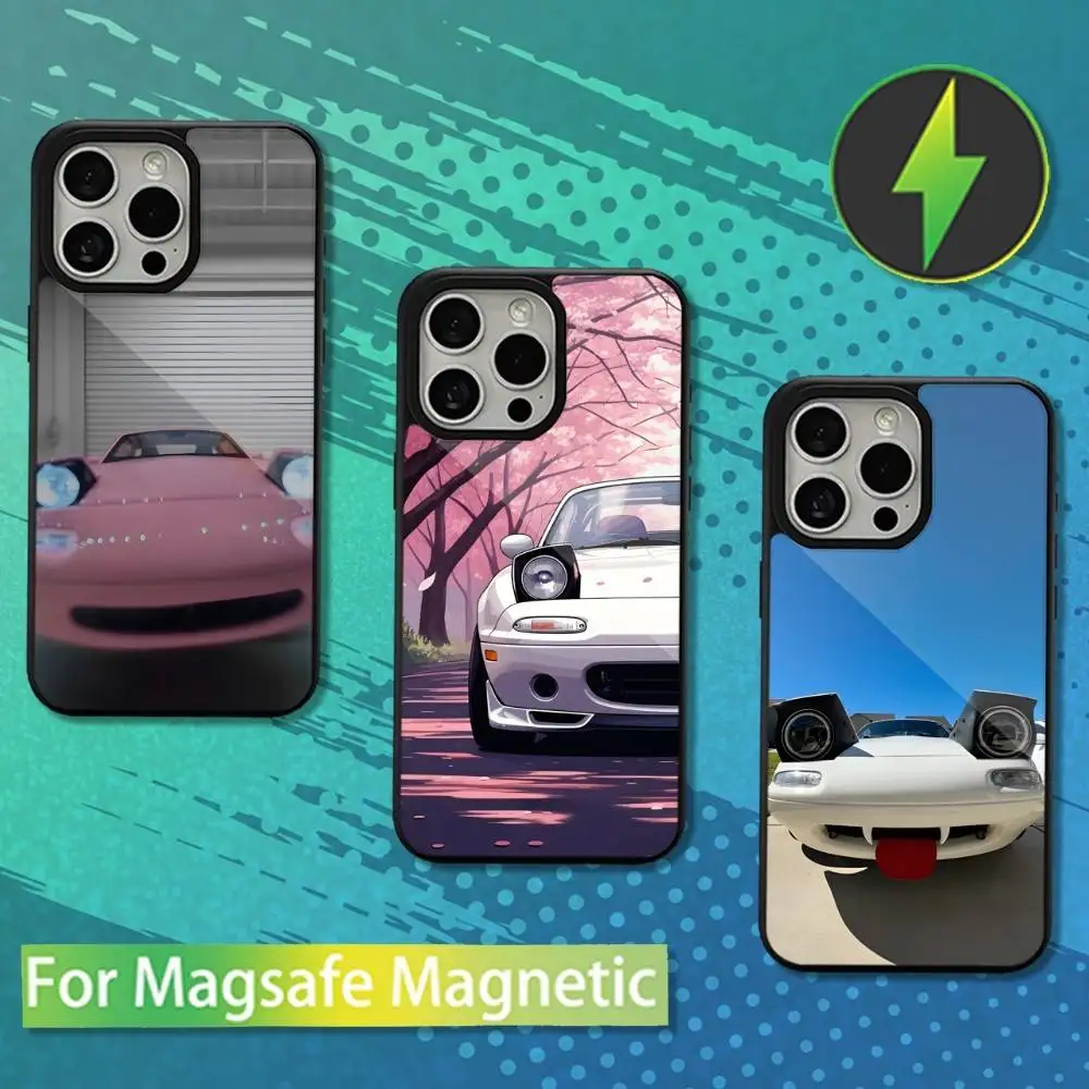 

Cute Red M-Miata M-Mx5 Car Phone Case For iPhone 16,17,15,14,13,12,11,Pro,Max,Plus,Mini,Magsafe,Magnetic Wireless Charging Case