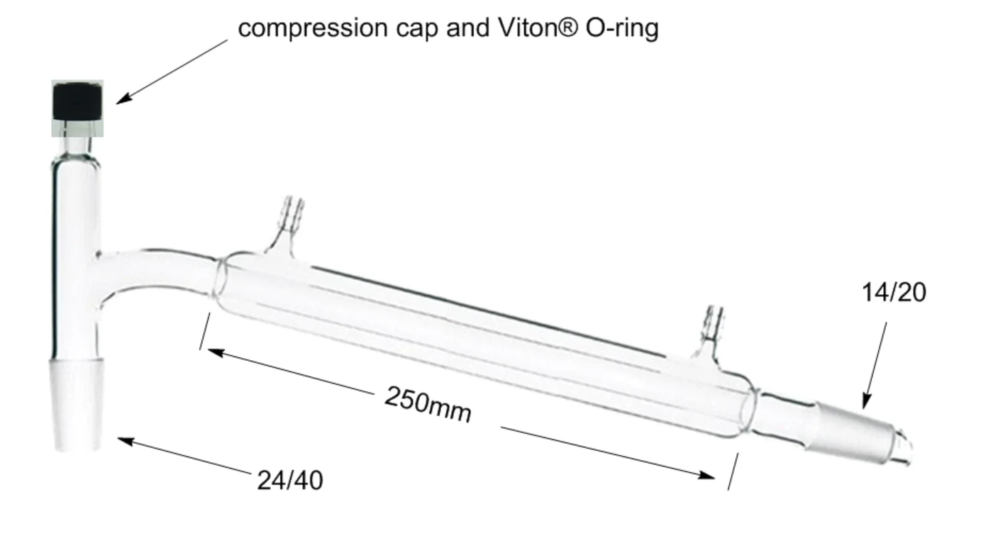 Laboratory glass Distillation adapter with Liebig Condenser