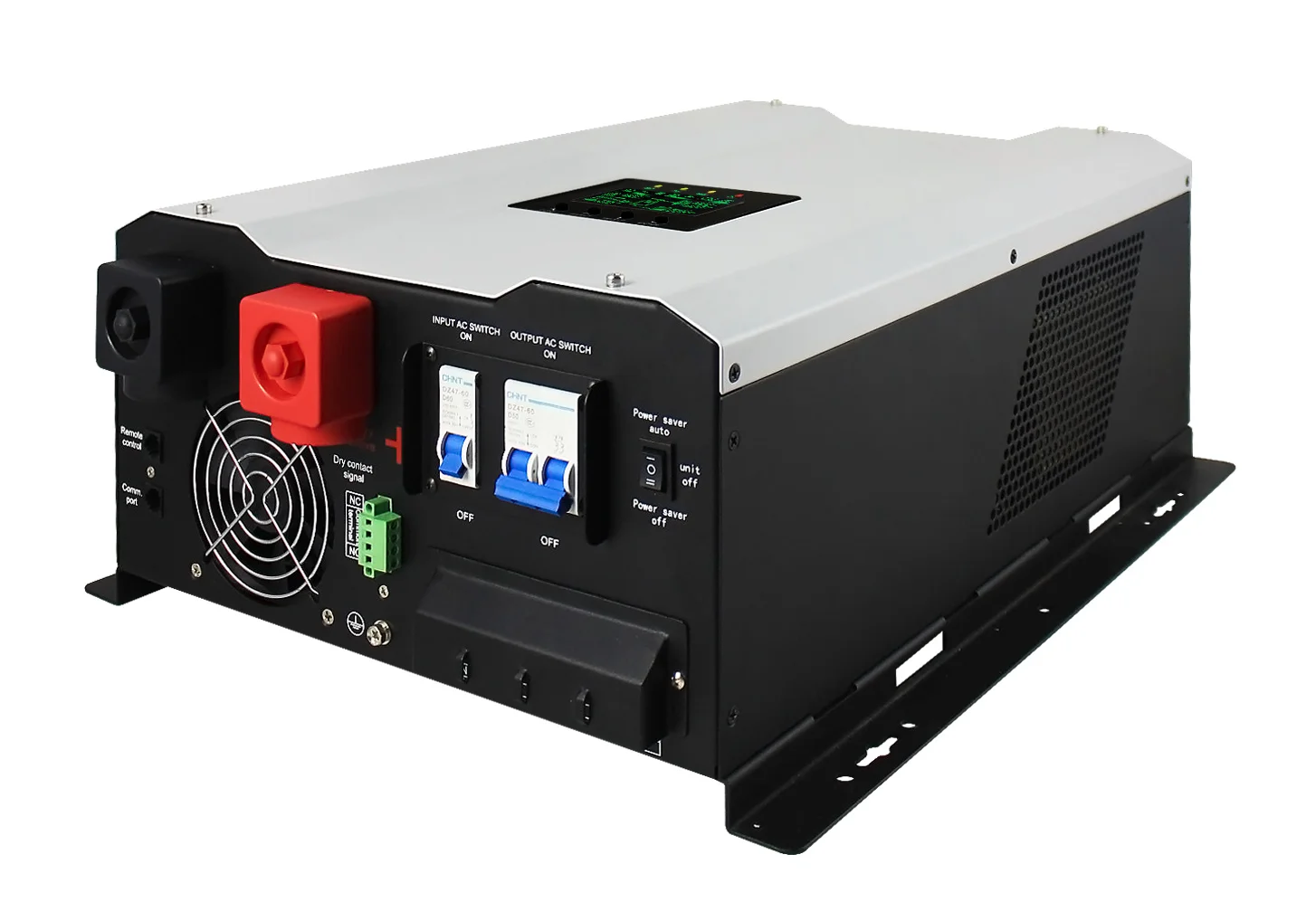 120V/240V 10kW 48VDC Single Split Phase LCD UPS with 120A MPPT Pure Sine Wave for Whole House Backup and Solar System
