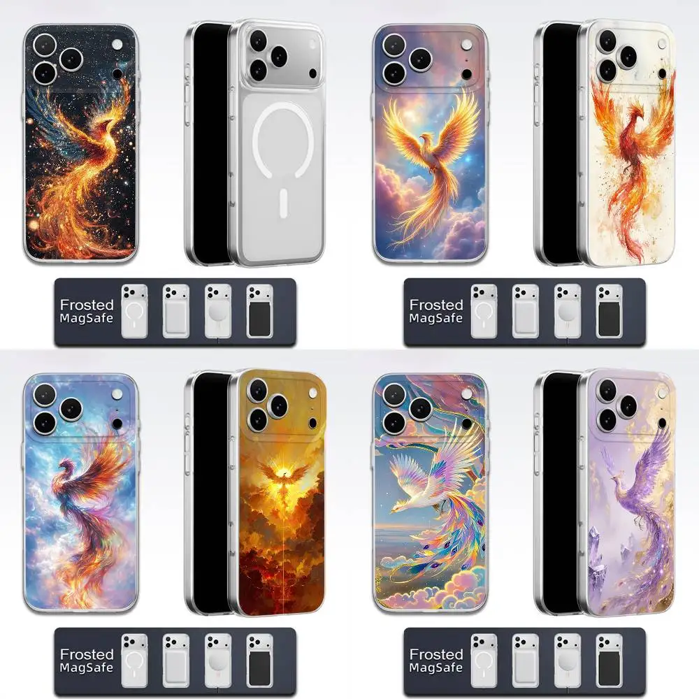 

Phoenix Phone Case For iPhone 17,16,15,14,13,12,11,Pro,Max,Plus,E,Air,Mini Magsafe Transparent