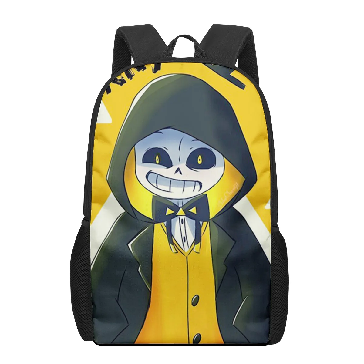 Undtale sans jogo impressão 3d sacos de escola para meninos meninas estudantes primários mochilas crianças saco de livro mochila mochila mochila