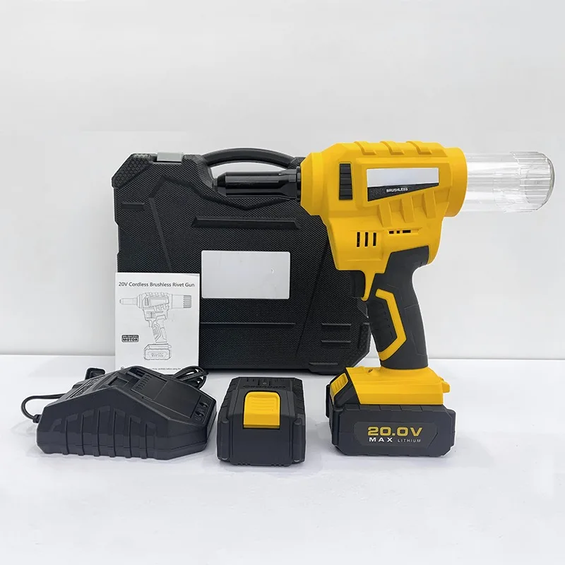 Cordless Battery Rivet Gun Threaded Metal Automatic Nail Gun