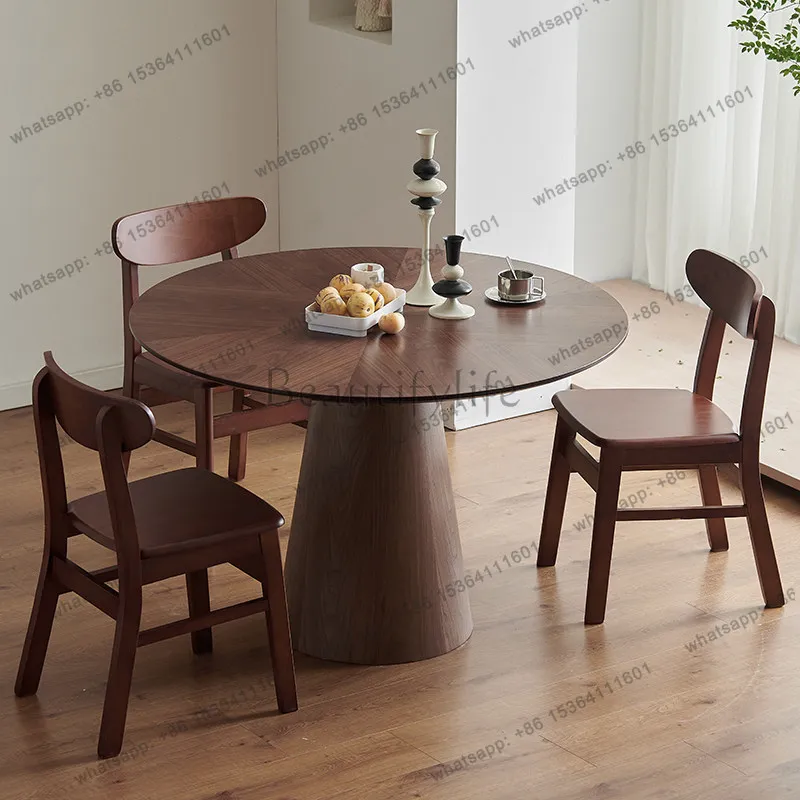 LD  Restaurant Round Dining Table Mobile Modern Luxury Gaming Writing Designer Dining Table Living Room Muebles