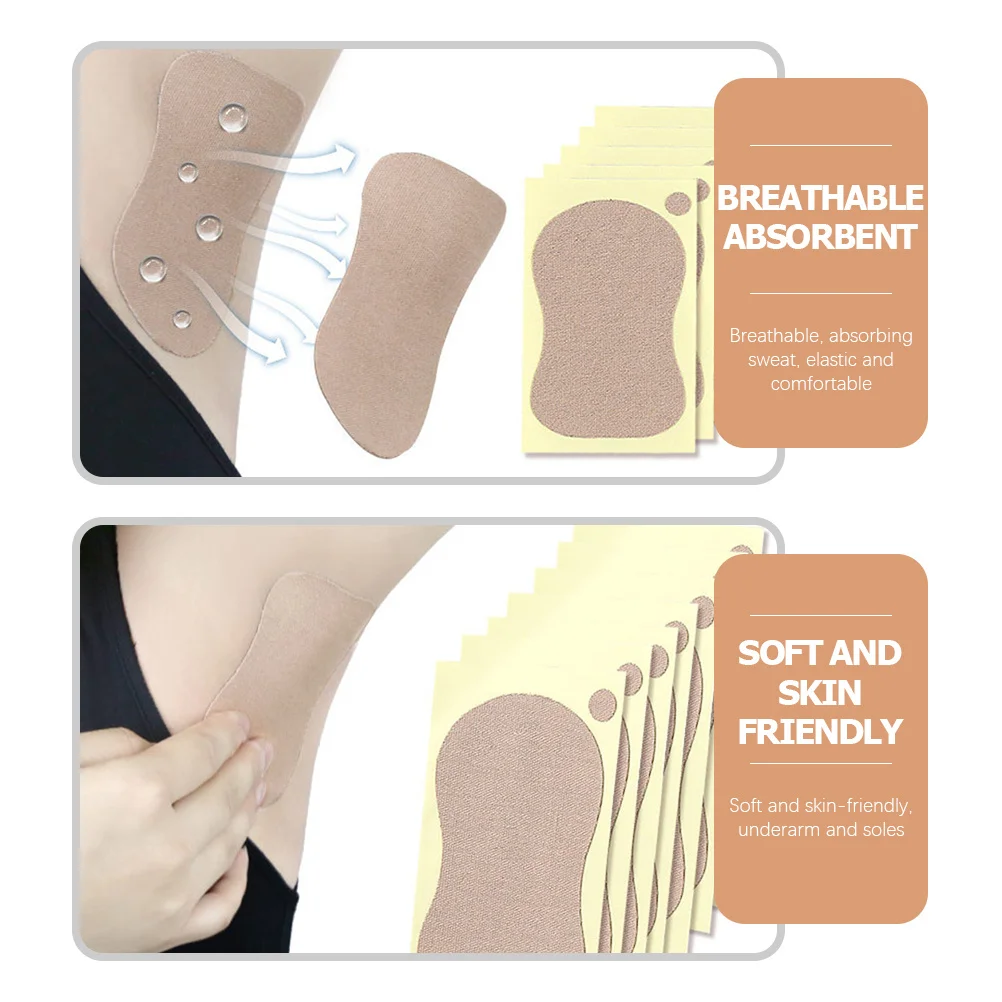 

10pcs Underarm Sweat Pads Self-Adhesive Armpit Stickers For Women Men Summer Supplies Sweat Proof Shield Disposable