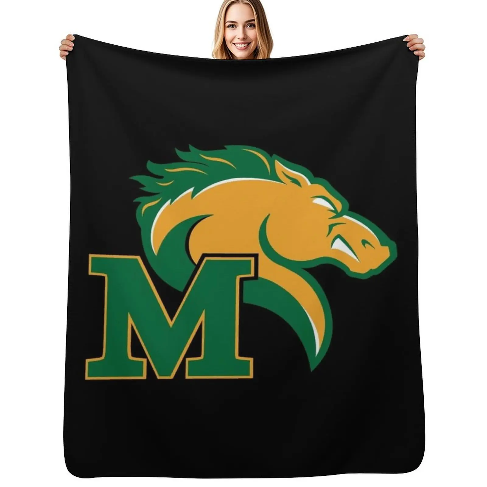

Marywood logo-shirt Throw Blanket Foldable Soft Warm Blanket for Outdoor Use