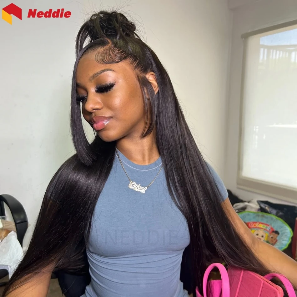 

13X6 Hd Парик Фронта Шнурка Человеческих Волос 13X4 Hd Прозрачный Парик Фронта Шнурка 30 Дюймов Бразильские Кости Прямые Парики Человеческих Волос Для Женщин