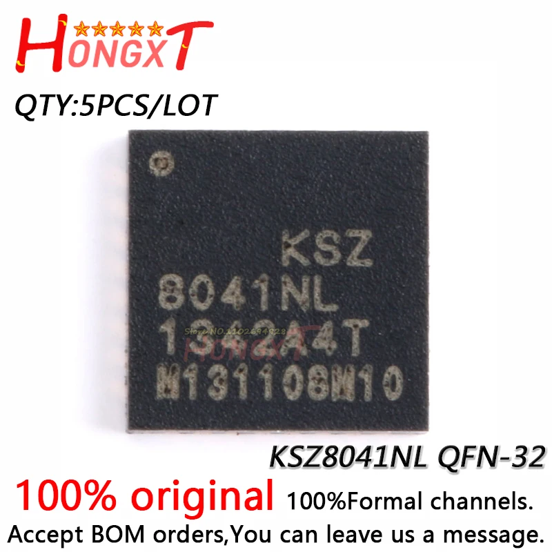 5PCS 100% NEW KSZ8041NL 10BASE-T/100BASE QFN-32.