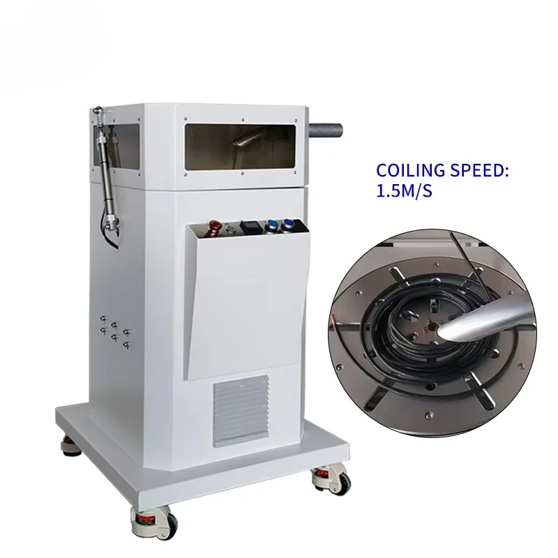 Automatic Wire Rewinding Coiling Equipment Wire Coiling Machine Cable Winding Device for Wire Cutting Stripping Machine