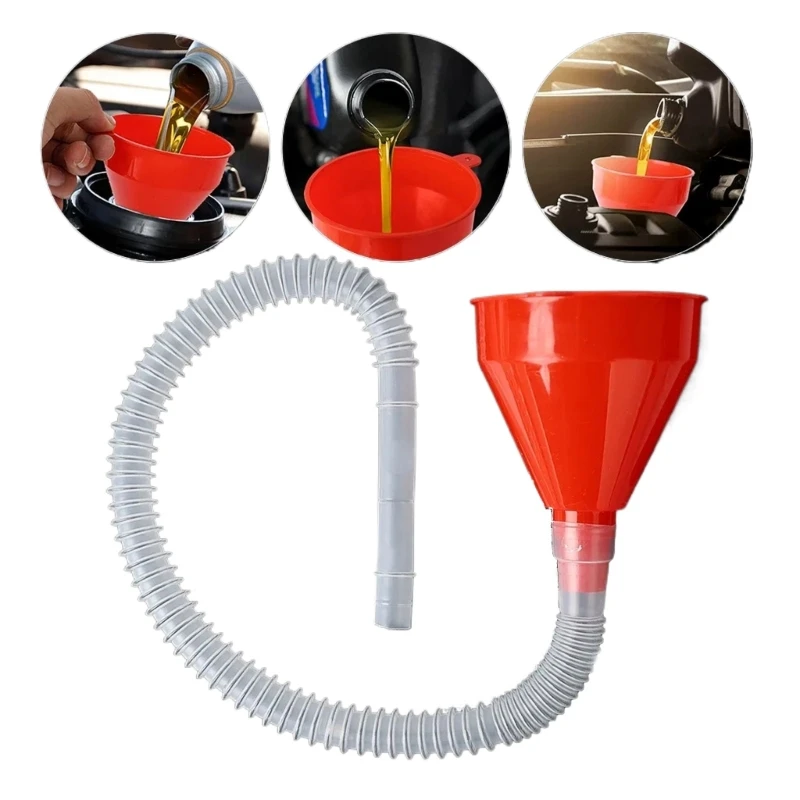 Car Refueling Funnel Motorbike Fillers Funnel Gasoline Oil Additive Filling Funnel D7YA