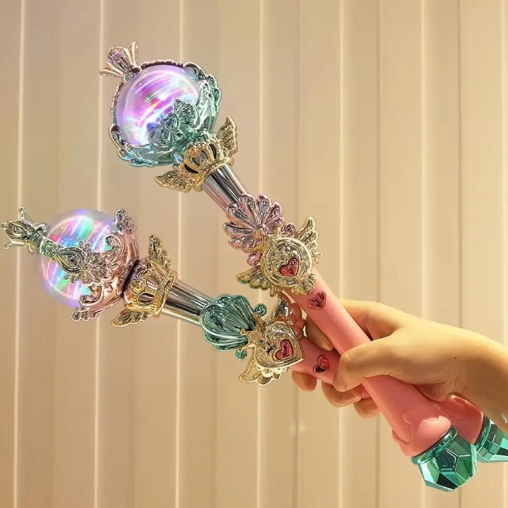 

Princess Stick Luminous Cartoon Flashing Glow Stick Music Sound Flashing Glow Stick Cute Colorful Wand Fairy Toys Children