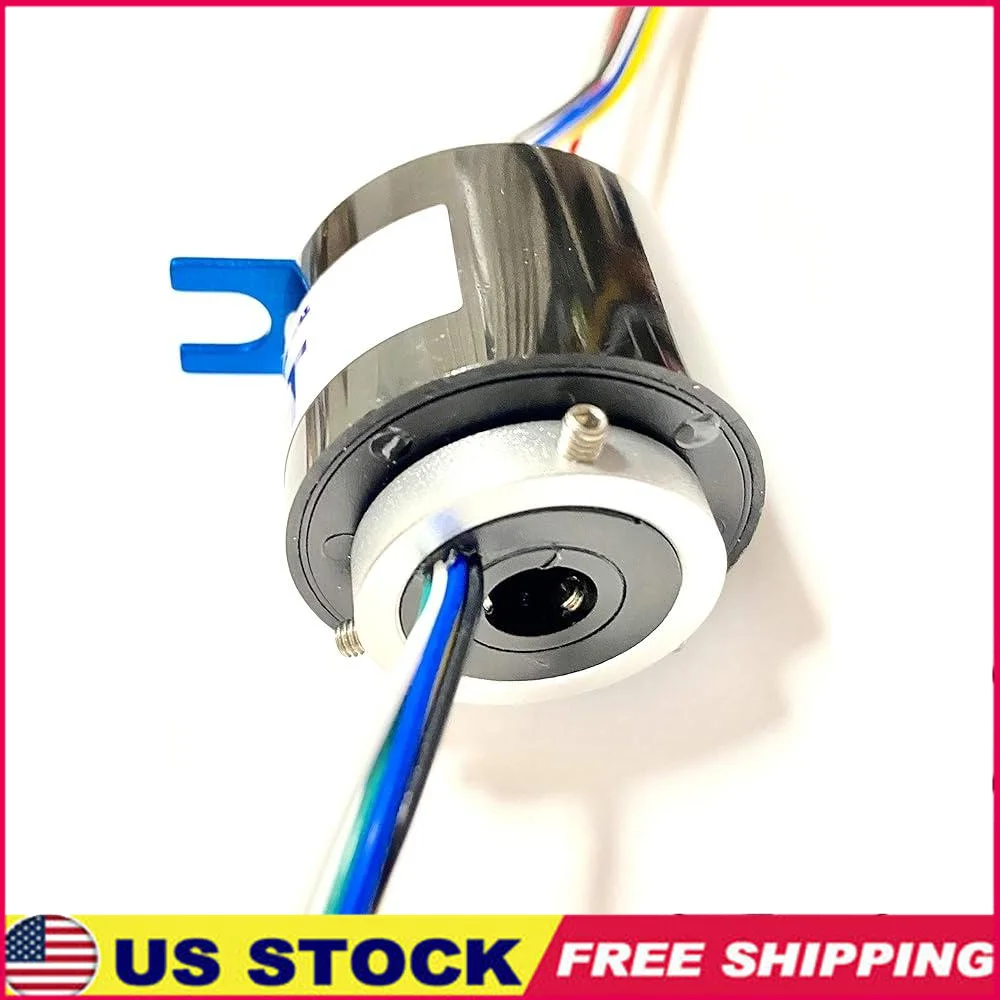 

Through Hole Conductive Rotary Slip Rings 360 Degree Infinite Rotation Electrical Brush Ring Precision Bearings Connector