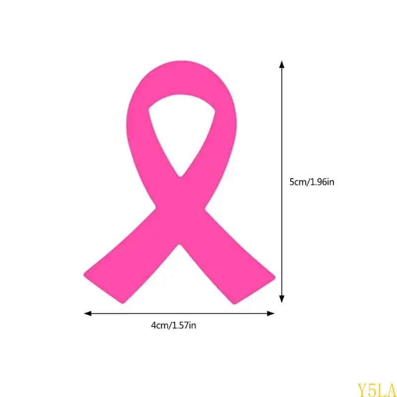Y5la Breasts Autocollant Sticker Pink Sticker Ribbon Sticker pour collecte fonds