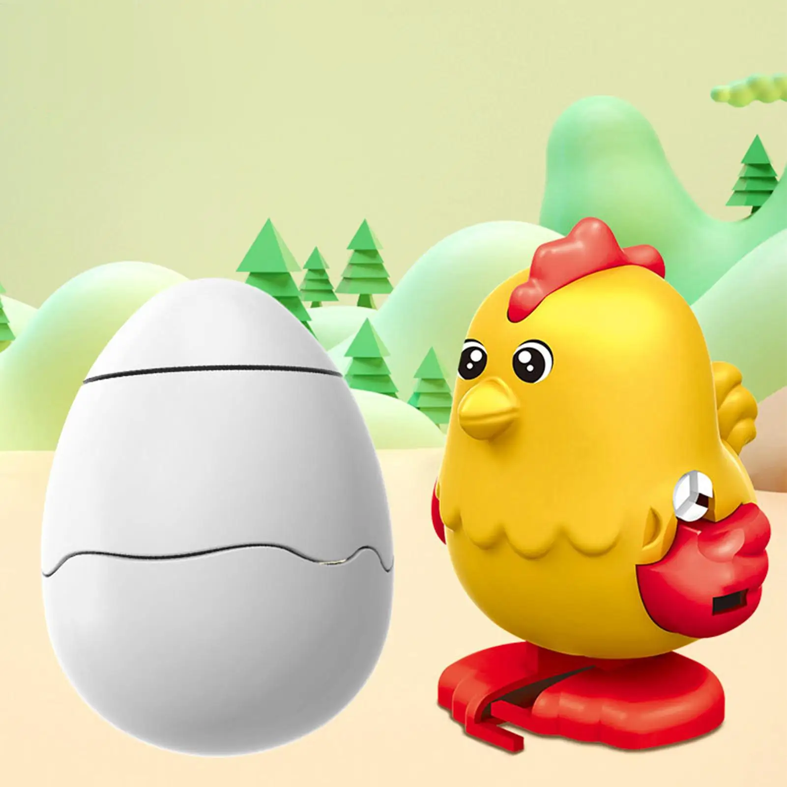 Juguete de pollo de cuerda, recuerdos de fiesta de Pascua, juguetes de animales saltadores para niños y niñas, centros de guardería, vacaciones de cumpleaños, sala de juegos de Navidad