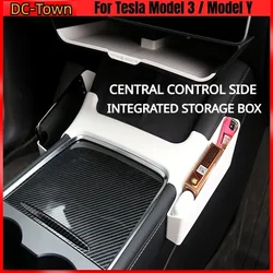 Per Tesla Model 3 Y Side Gap Storage Box Console centrale bracciolo entrambi i lati organizzatore telefonico modifica interna dell'auto stivaggio