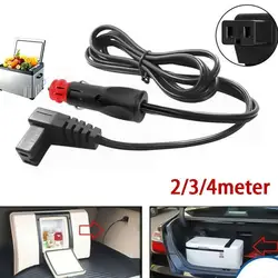 2/3/4M 18AWG 12V/24V Portátil Carro Frigorífico Cabo de Alimentação Embutido 15A Fusível Carro Frigorífico Aquecedor Cabo de Extensão