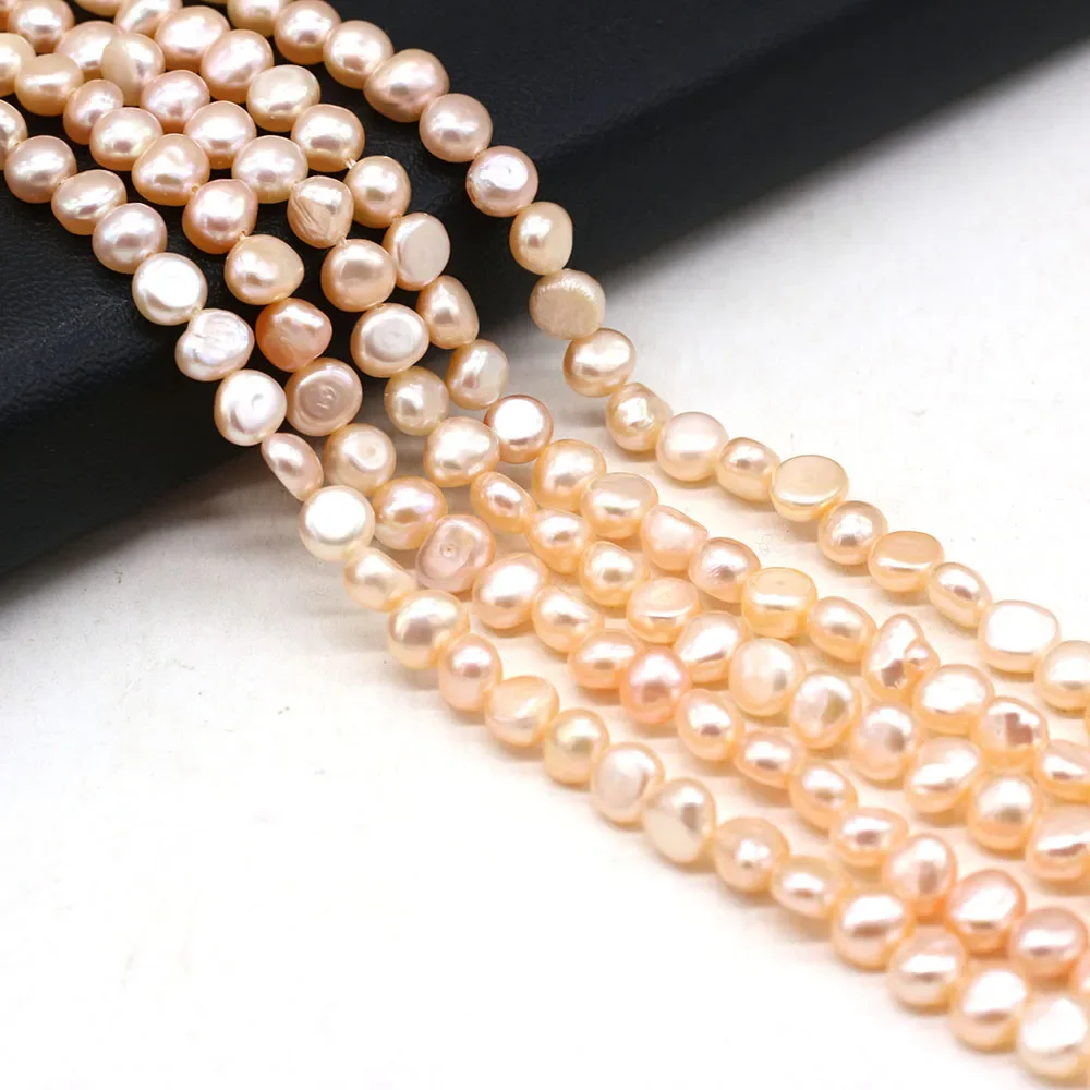 5mm Natural Freshwater Zhuji Culture Pearl Beads Loose White Irregular Spacer Bead for Jewelry Making Diy Necklace Bracelet