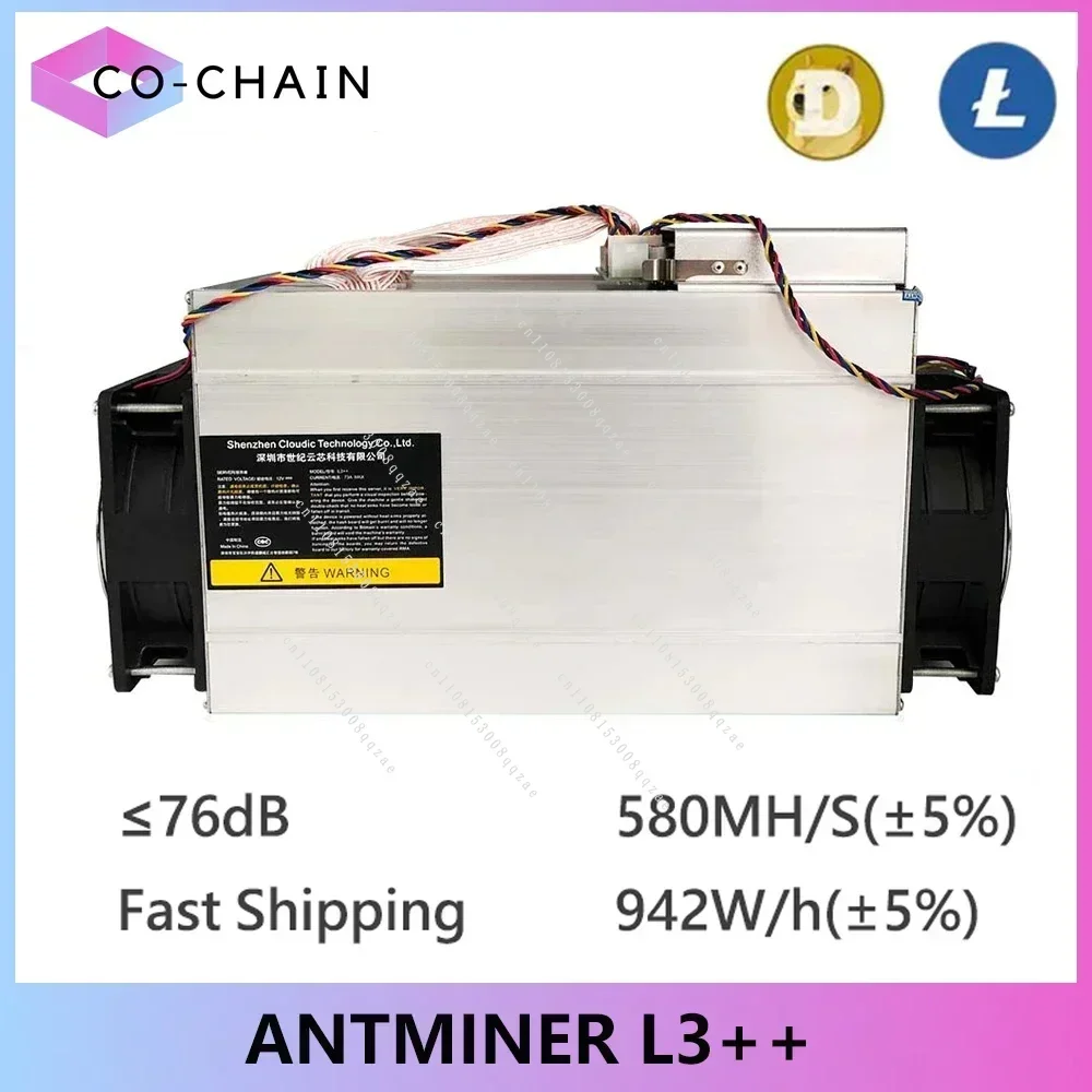 ASIC-Miner besser als ANTMINER L3 L3++ (mit Netzteil) Scrypt Litecoin Miner 580MH/s LTC wird mit Doge Coin Mining Rig geliefert