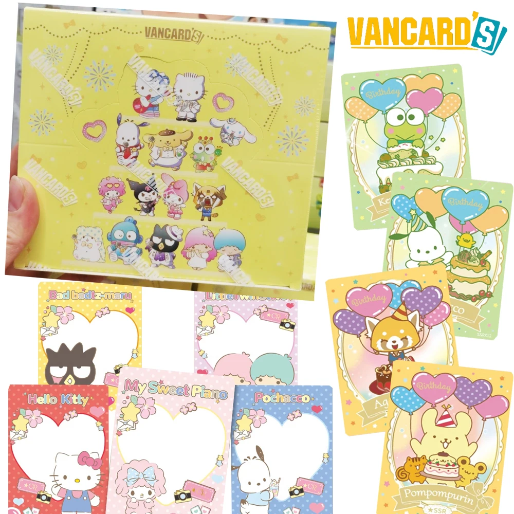 

VANCARD'S Genuine Sanrio Collection Cards Cute Ster Party Series Popular Anime IP Kuromi Pochacco Trading Cards Birthday Gifts