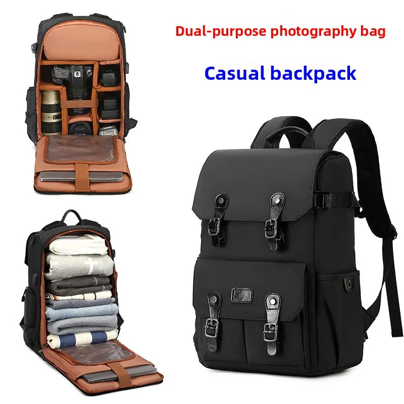 Professional DSLR Camera Bag Backpack Large Capacity Photography Computer Integrated Bag Drone Backpack Fashion Neutral Style