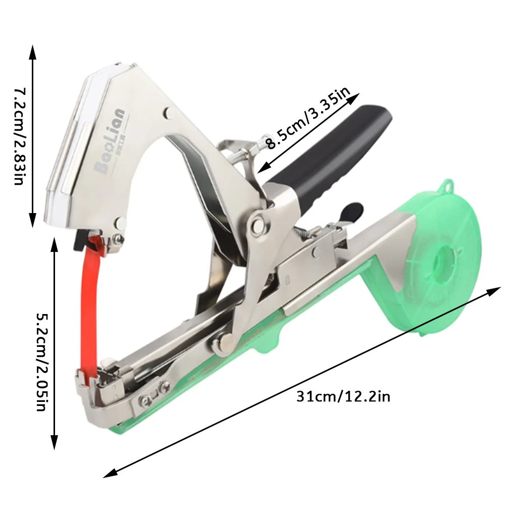 Plant Vine Taping Tool Fruit Tree Branch Binding Machine Vegetable Manual Tying Garden Supplies, Red