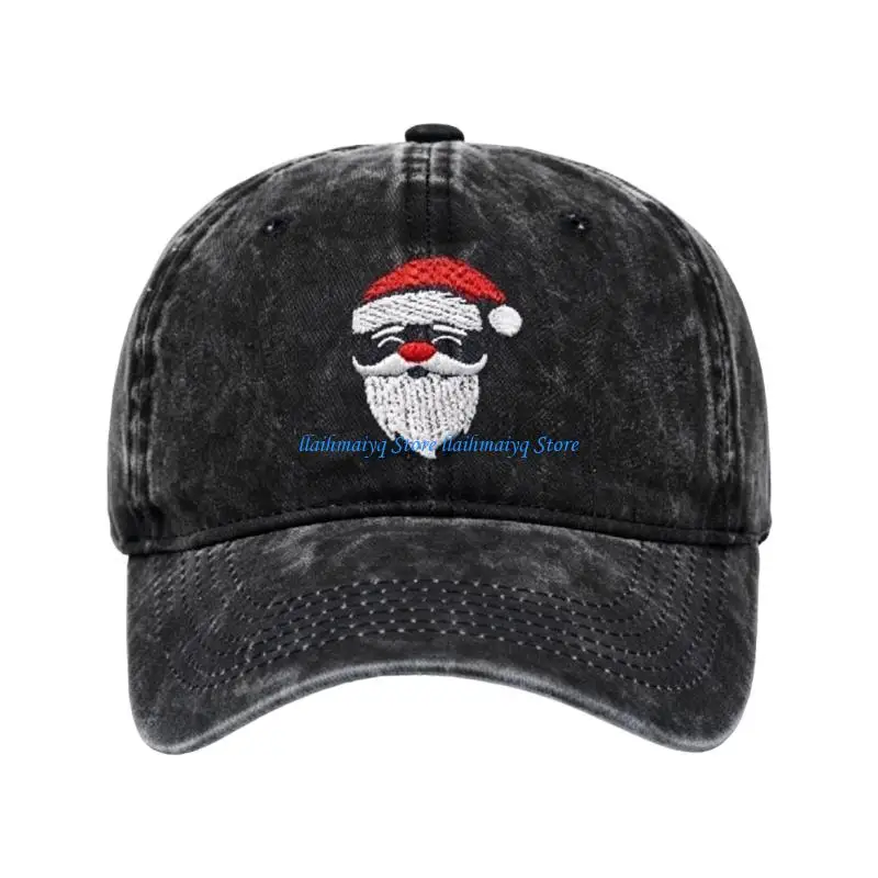 573B Santa Baseball Hat for Holiday Outfits and Photo Use Today
