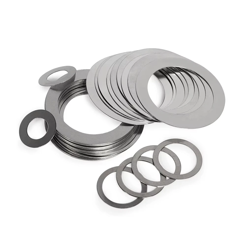 Yiqianyuan M30 M32 M35 M37 M40 DIN988 SUS304 สแตนเลสสตีลปรับ Shim เครื่องซักผ้า Ultra-thin Plain เครื่องซักผ้าแบนปะเก็น