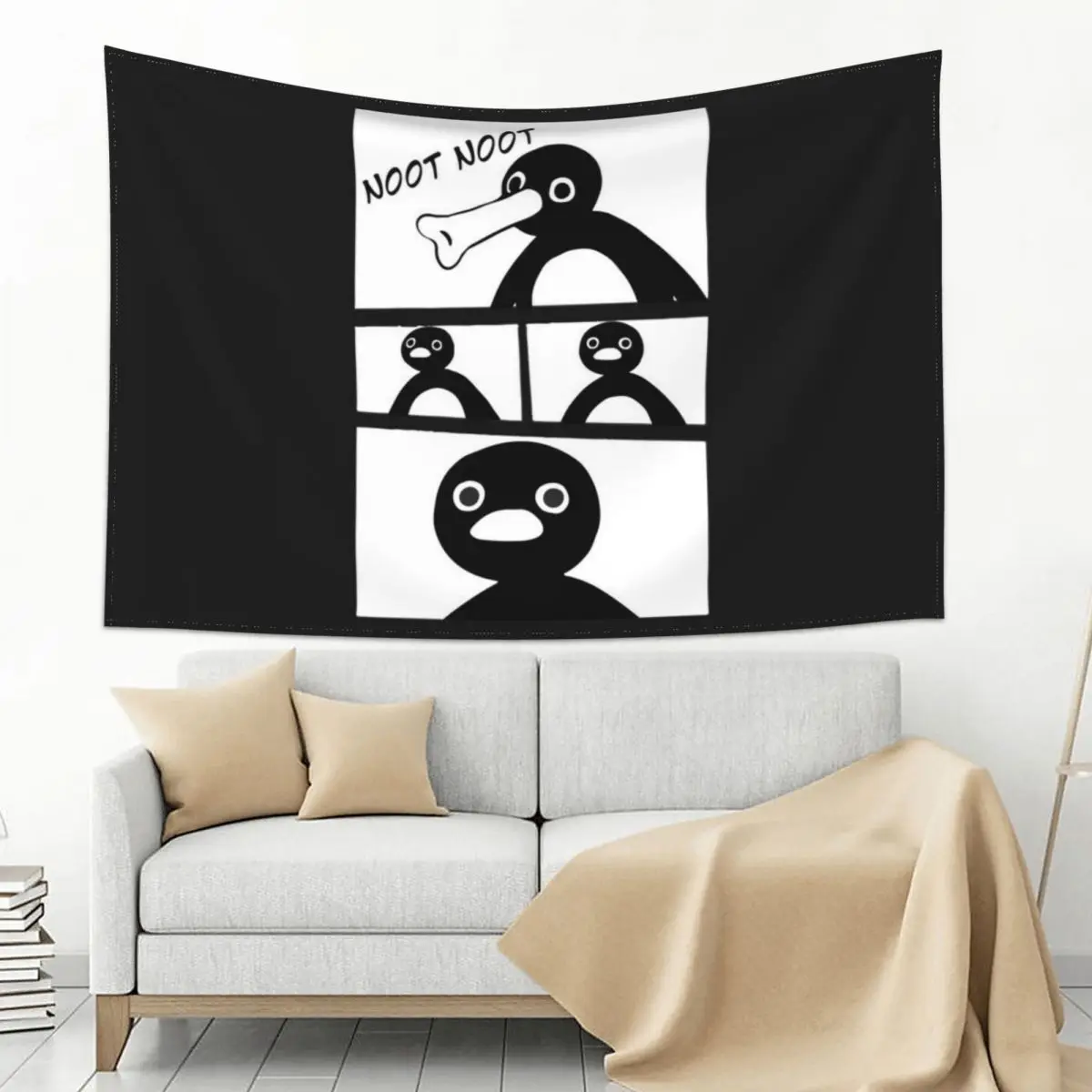 

Pingu horror looking Tapestry
