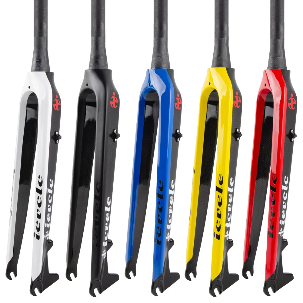 Full Carbon Tapered MTB Rigid Fork Ivele– 26-29" 1-1/2" Steerer Disc Brake Hard Fork