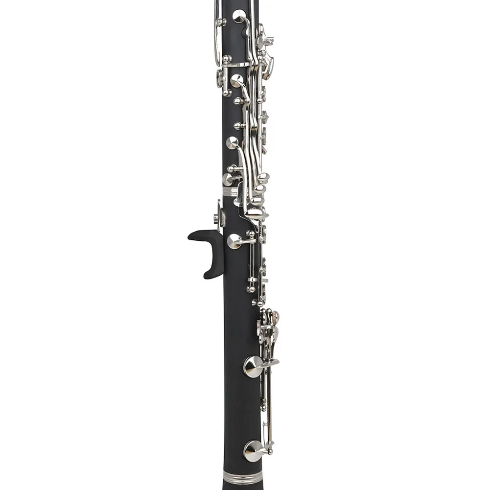 Concerts Black Clarinet Thumb Rest Clarinet Finger Rest Even Pressure Distribution Fine Workmanship Supportive Grip