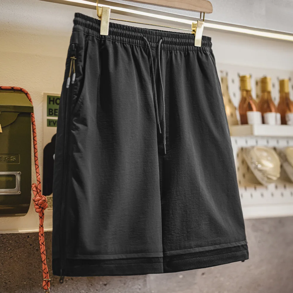 

Мужские летние спортивные брюки Maden Outdoor Workwear American Style с боковой молнией, свободные, дышащие, длиной до колена, для активного отдыха