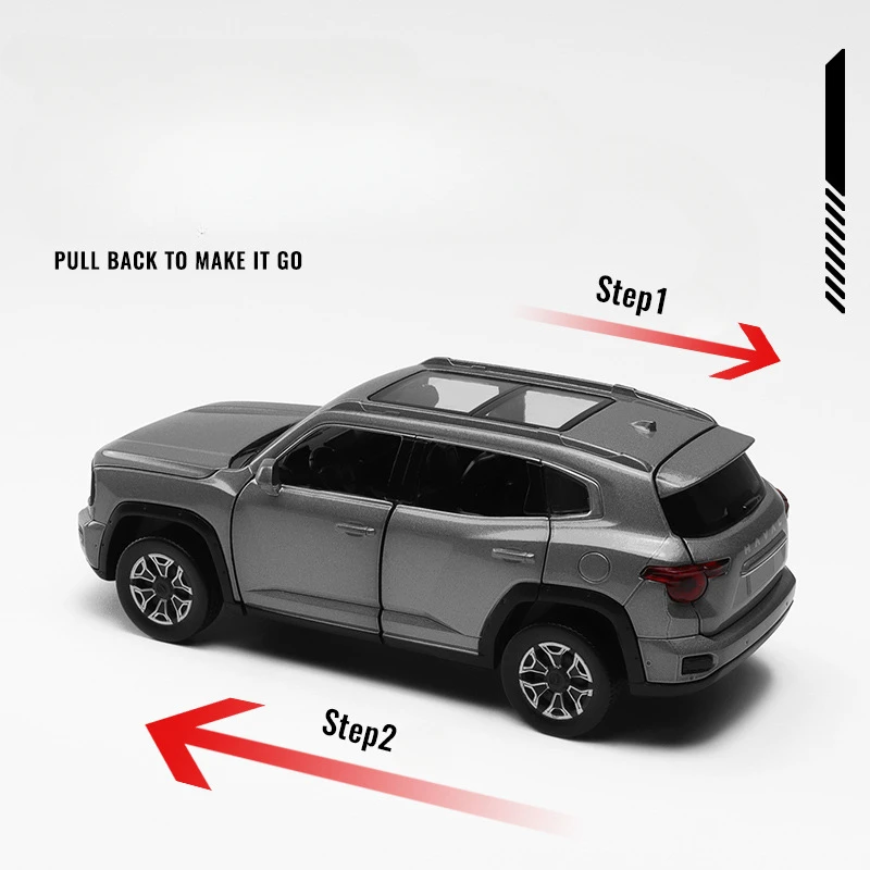 CCA 1:32 هافال B16 الجيل الثاني دارجو سبيكة سيارة نموذج الصوت والضوء التراجع محاكاة نموذج سيارة لعبة الأطفال الصبي هدية #3