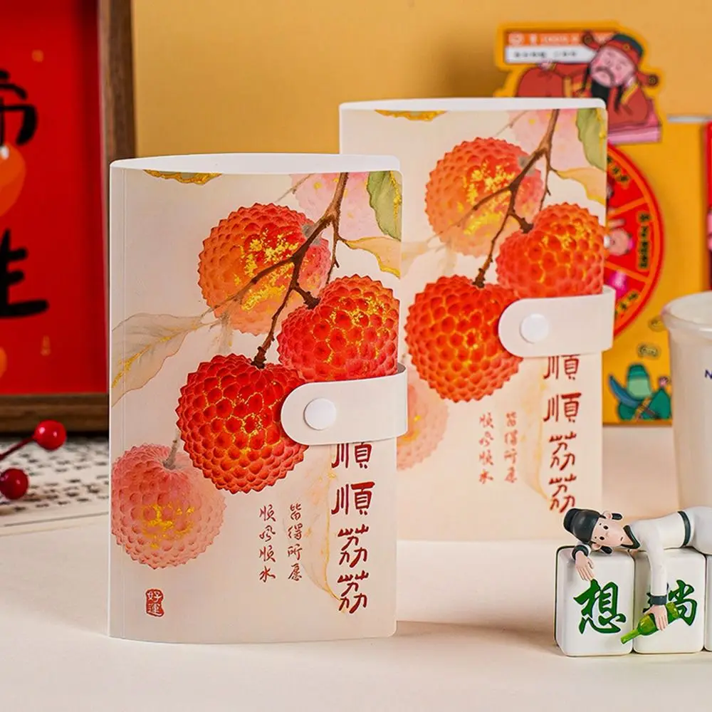 Lychee 100 Envelopes Money Saving Challenge PP Large Capacity Money Collection Book Waterproof Reusable