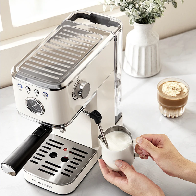 Cold & hot dual extraction coffee machine Italian style semi-automatic coffee machine Small mini espresso machine for home use