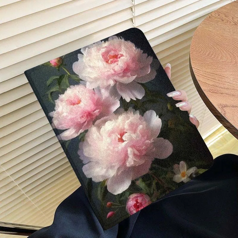 

Vibrant Art Peony Flower hot For Samsung Galaxy Tab S7 S8 S9 S10 11 12.4 13.1 FE Plus Lite Inch Cover Tablet Case