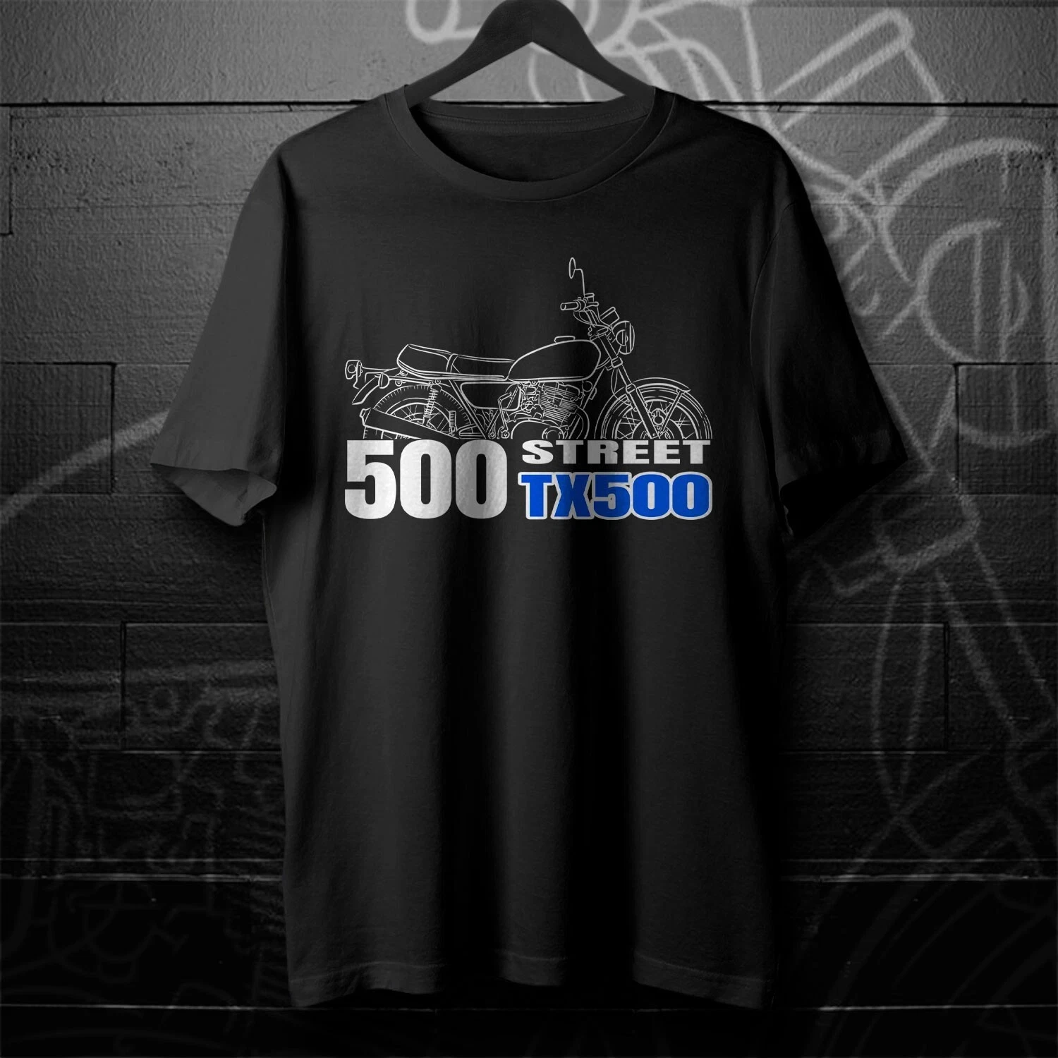 Camisetas de algodón para motociclistas Summer TX500 & TX650 & TX750 1972-1975 - Camisetas para ciclismo diario para hombres y mujeres