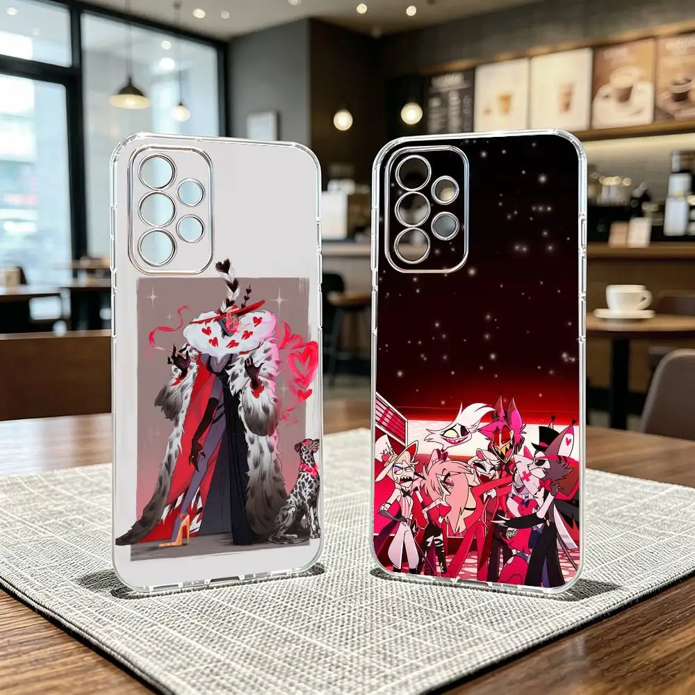H-Hazbin Hotels Phone Case For Samsung S25,S24,S21,S22,S23,S30,Ultra,S20,Plus,Fe Transparent Cover