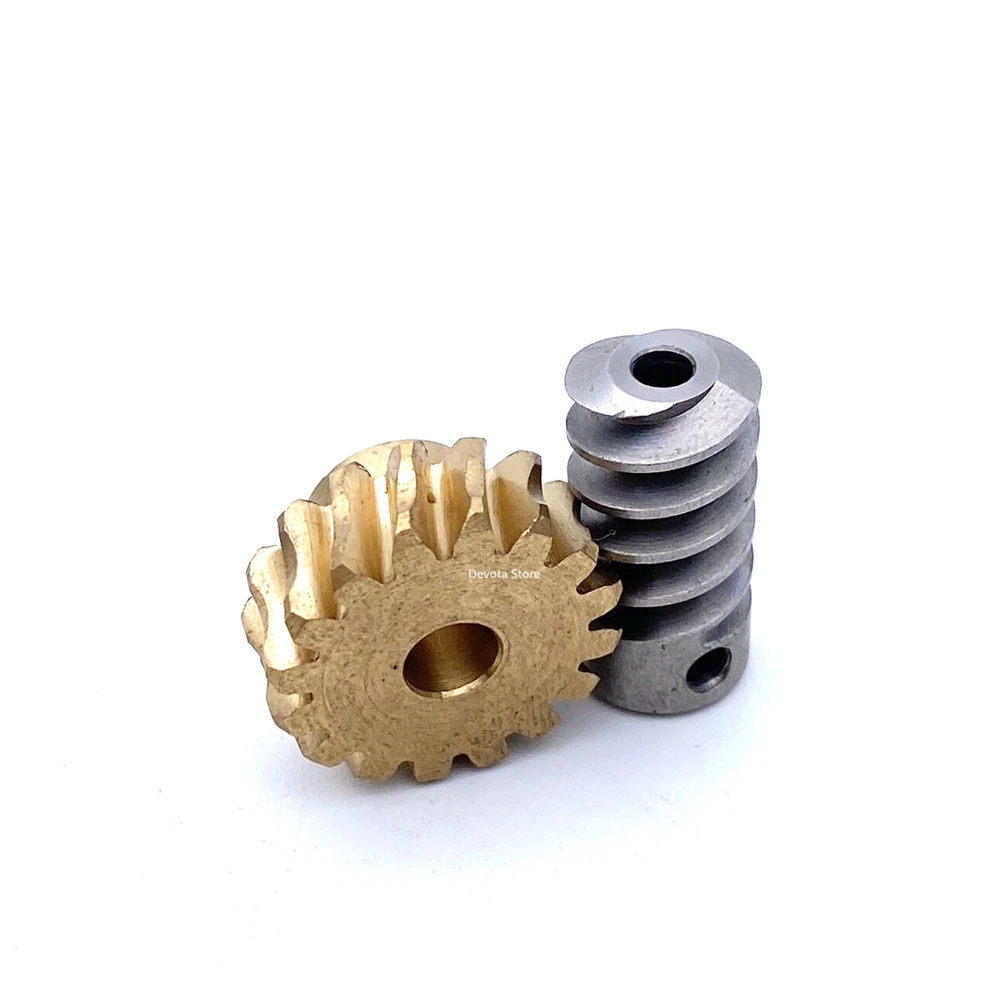 

1:8 Turbine Worm Gear Set 1M 16T 5mm For High Torque Reducer Model Steering Gear Telescopic Lifting Device