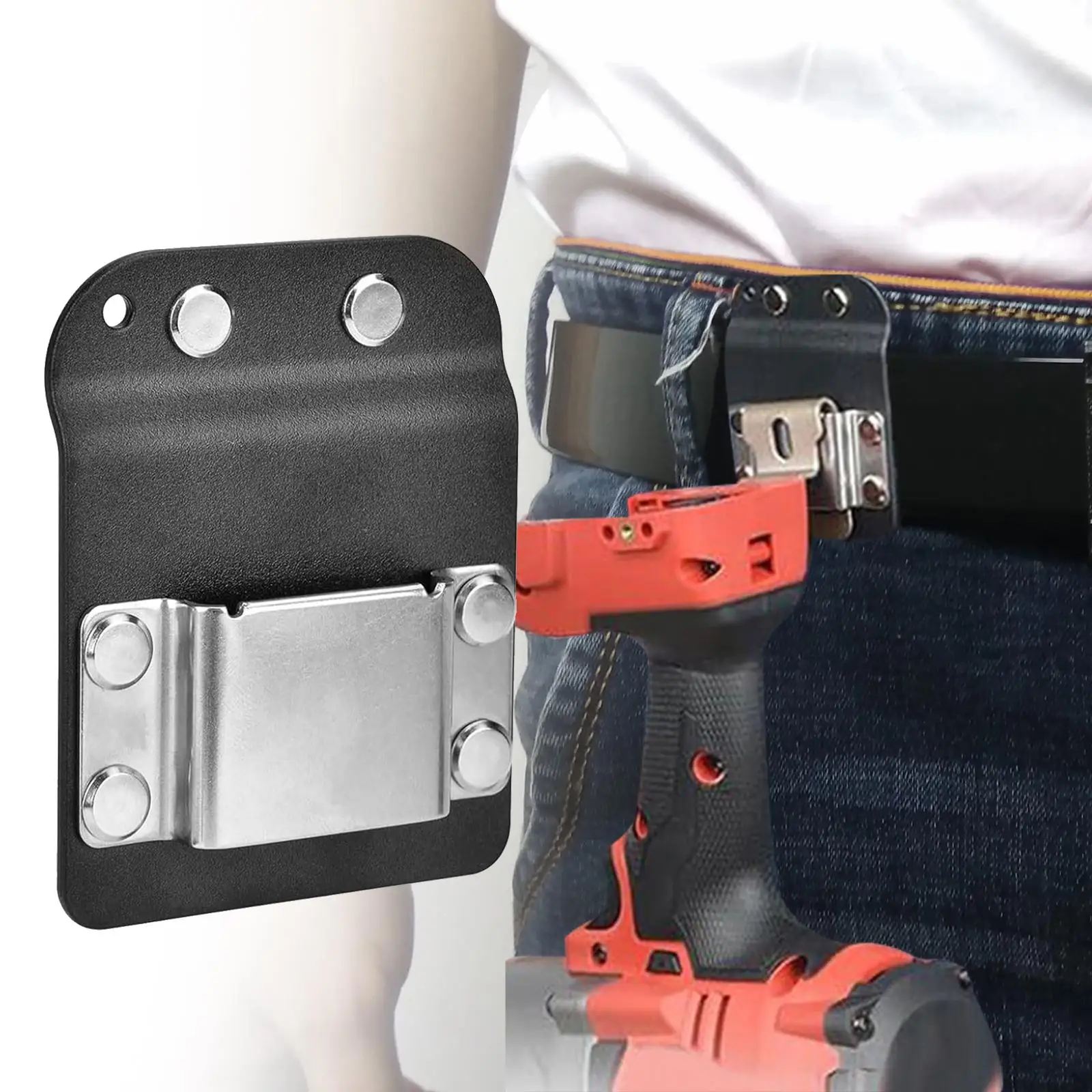 Drill Holder Convenient Simple Pockets Pants Protector Cordless Drill Holder Drill Belt Clip for Tool Belt Drill Impact Driver