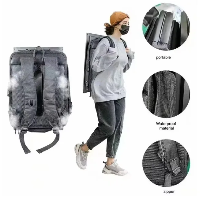 11-Inch smart LCD backpack, waterproof material, with digital billboard walking body display