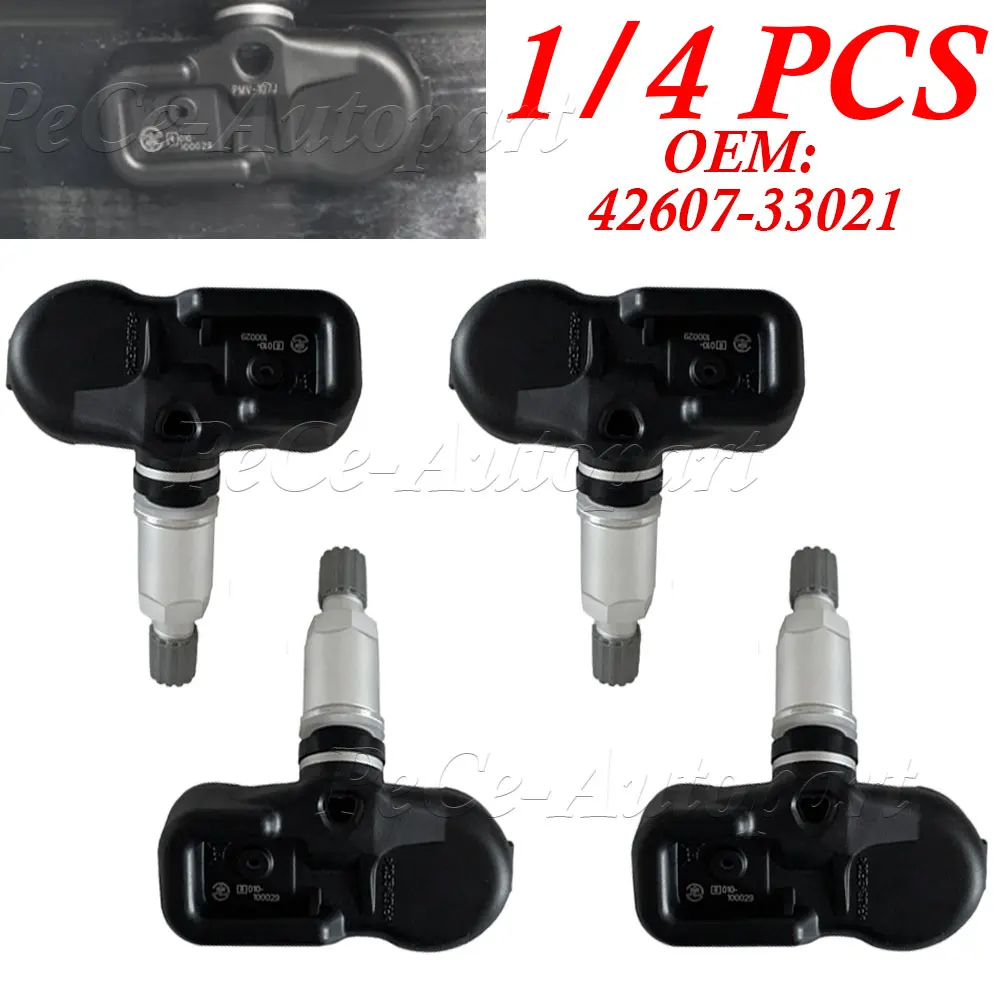 1/4 PCS Car For Corolla RAV4 2009 2010 2011 2012 2013 42607-33021 4260733021 PMV-107J 315Hz TPMS Tire Pressure Sensor view 2