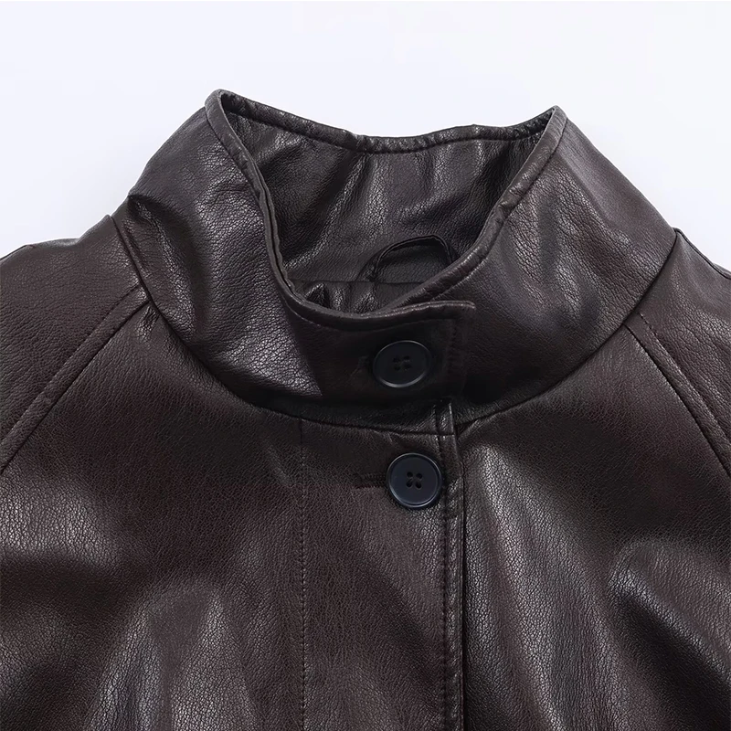 Elegante gola de pele do falso casaco feminino camurça único breasted jaquetas de inverno feminino 2025 outono chique rua escritório senhora outerwear ﻿