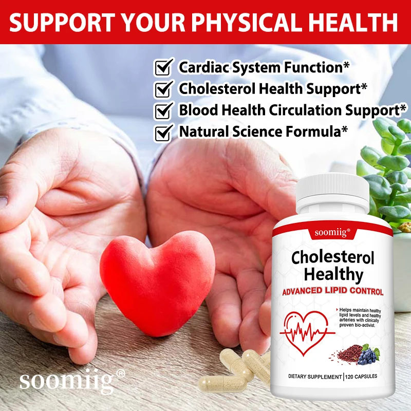 

Red Yeast Rice Capsules - Benefits Cardiovascular Blood Circulation, Heart Health and Energy Production, Boosts Metabolism