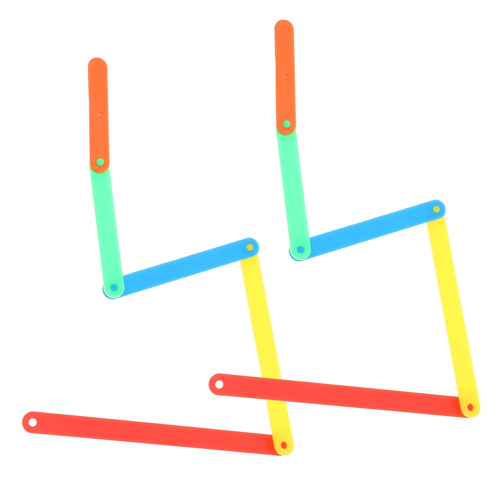 10pcs Manipulation Materials Plastic Classroom Tools for Geometry Manipulatives Students Reusable Geometry Math Bright Colors