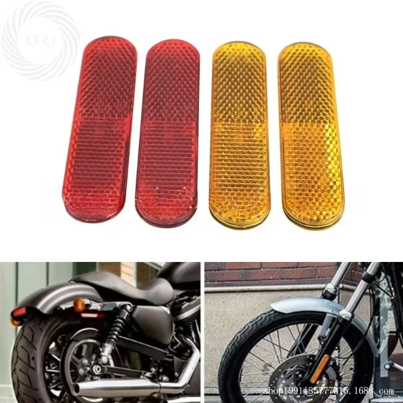 

A Pair of Motorcycle Front For Reflective Stickers, Warning Signs Car and Bicycle Reflective Stickers