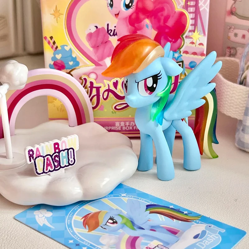 

Genuine in stock Little Pony Sweetheart Paradise Series Blind Box Toys Pink Pie Rarity Apple Jake Fluttershy Model Kawaii Gift